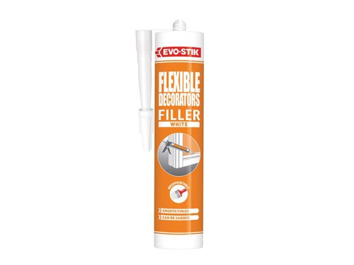 Acrylic filler that is suitable for interior fine crack filling and draughtproofing.Ideal to fill cracks and cavities in plaster walls around windows, doors and skirting boards.Fills fine cracks and cavities and can be overpainted or papered after just 1 hour.Colour: White.Cartridge Size: C20.
