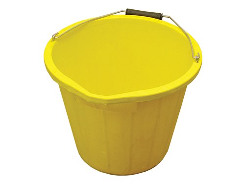 FAI Heavy-Duty Bucket 14 litre (3 gallon) - Yellow