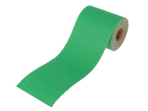 The Faithfull Roll of professional green abrasive Aluminium Oxide Sanding Paper is ideal for sanding paint, plaster, fillers and softwoods.Suited for tradesmen and regular users. Coarse grades are extremely efficient for the quick removal of old paint or tackling rough surfaces, fine grades are used for achieving smooth finishes.1 x Faithfull Aluminium Oxide Paper Roll Green 100 mm x 50M 80G