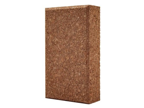 The Faithfull Cork Rubbing Block is for use with emery or glasspaper. The lightweight block makes hand sanding easier and the firm surface helps to prolong the life of the sanding sheet. The block has chamfered edges on top.Size: 115 x 65mm (4.1/2 x 2.1/2in).