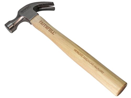 FAICAH20 Faithfull Claw Hammer Hickory Shaft 567g (20oz)