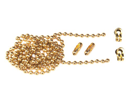 Faithfull Brass Ball Chain Kit Polished Brass 1m