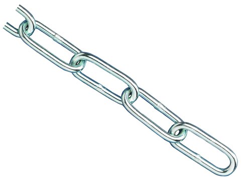 FAI Zinc Plated Chain 2.5mm x 2.5m - Max. Load 50kg