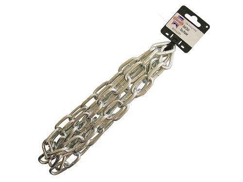 Faithfull Zinc Plated Chain 6mm x 2.5m - Max. Load 250kg