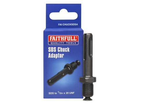 Faithfull SDS Plus Chuck Adaptor SDS To 1/2in UNF