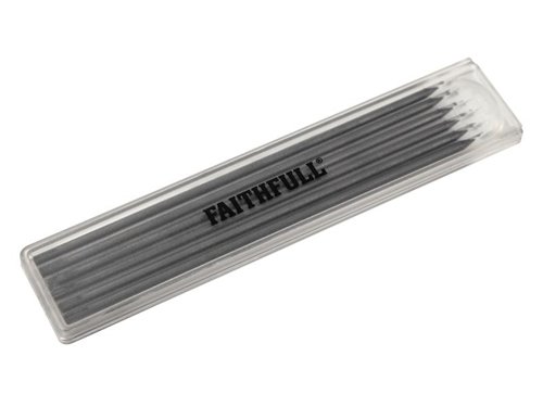 FAICPLRRFILB Faithfull Black Pencil Marking Refill Pack, 6 Piece
