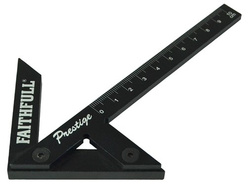 FAICSQ10CNC Faithfull Prestige Centre Finder Gauge Black Aluminium 100mm