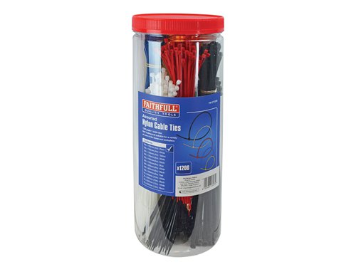 Faithfull Cable Ties (Barrel Pack 1200)