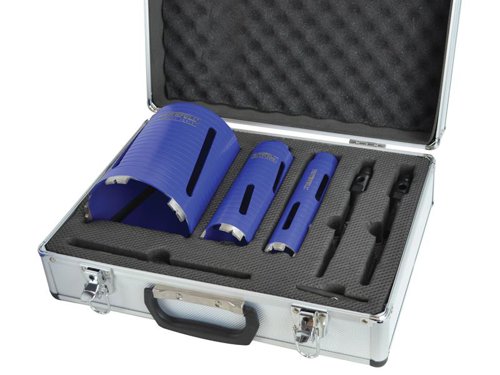 FAIDCKIT7 Faithfull Diamond Core Drill Kit & Case Set of 7