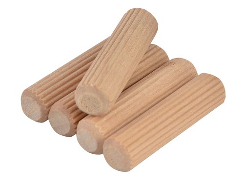 FAIDOW10100T Faithfull Wood Dowels Fluted 40 x 10mm (Tub 100)