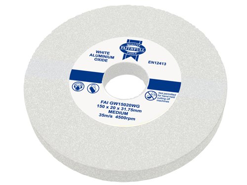 Faithfull General Purpose Grinding Wheel 150 x 20mm White Medium