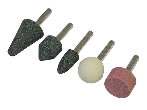 Faithfull Mounted Grinding Stones Set, 5 Piece