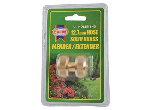 Hose Mender 1/2in. Manufactured from high-quality brass and suitable for use with all 1/2in bore garden hoses.