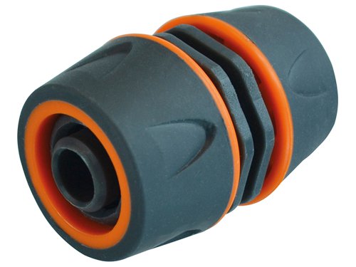 The Faithfull Plastic Hose Mender is a quick and simple answer to repairing a damaged or cut hose and for extending the current length of a hose by joining 2 together. Permanently connects 2 lengths of hose. Compatible with all 12.7mm (1/2in) bore hoses.Manufactured from tough ABS plastic with a TPR soft grip coating that provides a comfortable non-slip grip for easy connection/disconnection even when wet. Hose connectors have a three-point fixing system that provides a strong watertight seal and a push fit, pull back quick-release mechanism, that enables accessories to be securely attached and disconnected in seconds.1 x Faithfull Plastic Hose Mender