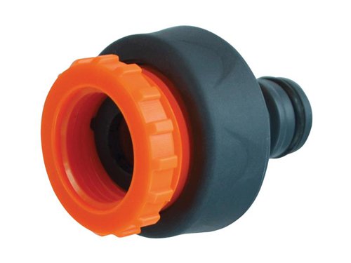 This Faithfull Plastic Tap Connector adapts your threaded garden tap to accept standard quick-release push fit hose fittings. Suitable for use with 3/4in & 1/2in BSP threaded taps.Manufactured from tough ABS plastic with a TPR soft grip coating that provides a comfortable non-slip grip for easy connection/disconnection even when wet.Male connector compatible with all standard UK fittings.1 x Faithfull Plastic Tap Hose Connector 1/2 & 3/4in
