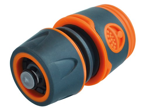 The Faithfull Plastic Waterstop Connector is ideal for use at the end of a hose run where a nozzle, gun or sprinkler is to be connected. Their internal non-return valve ensures that the water stops flowing once they are disconnected or when there is no accessory attached. This permits the user to change accessories and remain dry, and helps prevent water from being wasted.Manufactured from tough ABS plastic with a TPR soft grip coating that provides a comfortable non-slip grip for easy connection/disconnection even when wet. Hose connectors have a three-point fixing system that provides a strong watertight seal and a push fit, pull back quick-release mechanism, that enables accessories to be securely attached and disconnected in seconds.1 x Faithfull Plastic Water Stop Hose Connector 1/2in