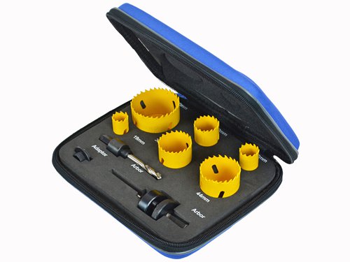 FAI Universal Varipitch Holesaw Plumber's Kit, 9 Piece 19-57mm