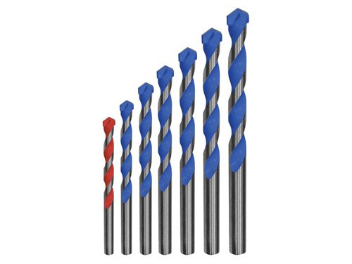 Faithfull Multi Construction Drill Set, 7 Piece