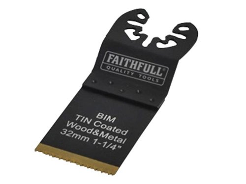 FAI Multi-Functional Tool Bi-Metal Flush Cut TiN Coated Blade 32mm