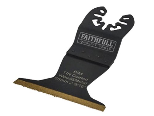 FAIMFBM65 Faithfull Multi-Functional Tool Bi-Metal Flush Cut TiN Coated Blade 65mm
