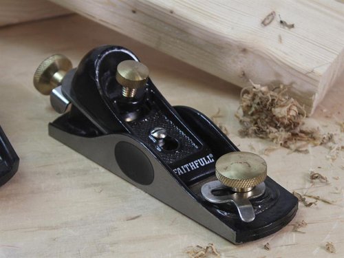 Faithfull No.4 Plane & No.60 1/2 Plane in Wooden Box