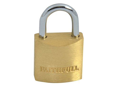 FAI Brass Padlock 20mm 3 Keys