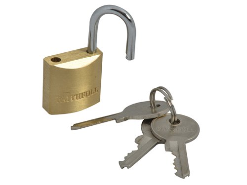 FAI Brass Padlock 20mm 3 Keys