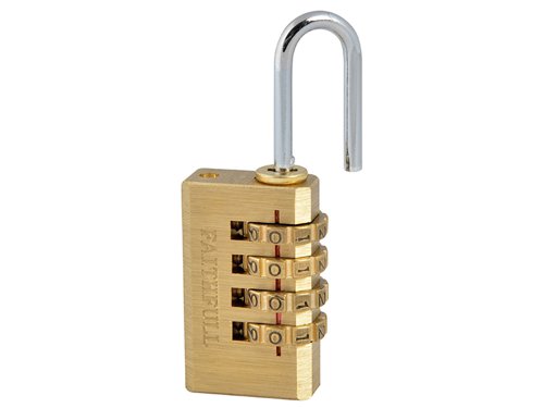 FAI Brass Combination Padlock 20mm