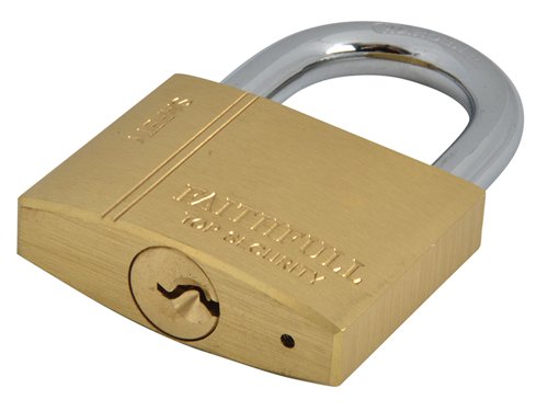 FAI Brass Padlock 50mm 3 Keys