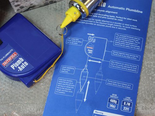 Faithfull Plumb-Auto Automatic Plumb Line 400g (14oz)