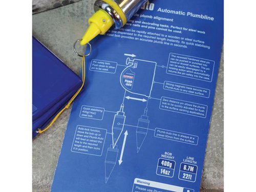 FAI Plumb-Auto Automatic Plumb Line 400g (14oz)
