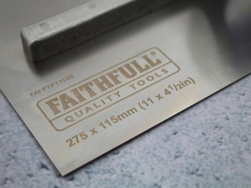 FAIPTPT11SS Faithfull Prestige Plastering Trowel 275 x 115mm (11 x 4.1/2in)