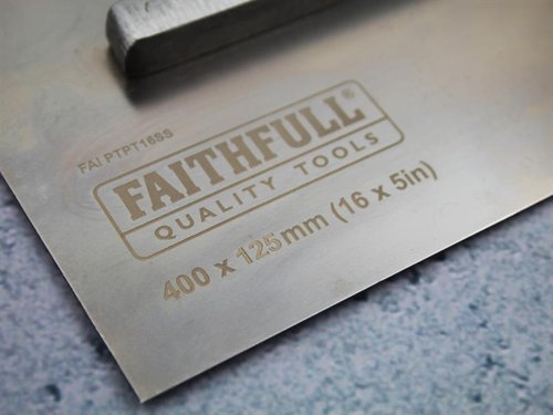 FAIPTPT16SS Faithfull Prestige Plastering Trowel 400 x 125mm (16 x 5in)
