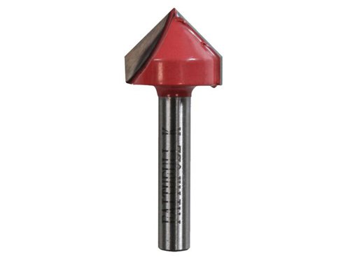 FAI Router Bit TCT V-Groove 13.0mm x 19.1mm 1/4in Shank