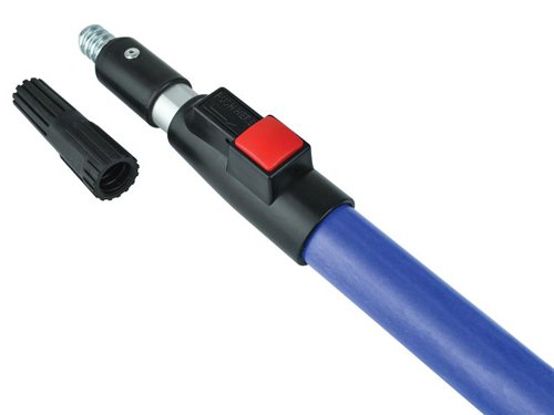 Top quality aluminium extension poles that can be adjusted to the required length. Fitted with a metal threaded roller attachment and an easy push-fit adaptor system that will accept all 180mm (7in), 230mm (9in) and 300mm (12in) roller frames on the UK market.The Faithfull FAIREXPOLE roller frame extension pole has the following dimensions:Size: 110cm - 200cm