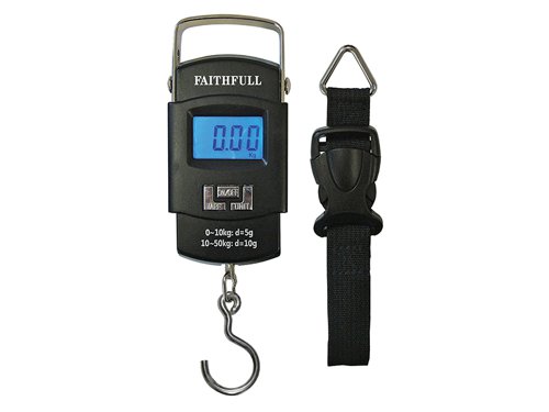 Faithfull Portable Electronic Scale 0-50kg