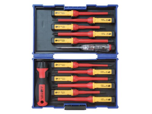 FAISDVDES13I Faithfull Interchangeable VDE Screwdriver Set, 13 Piece