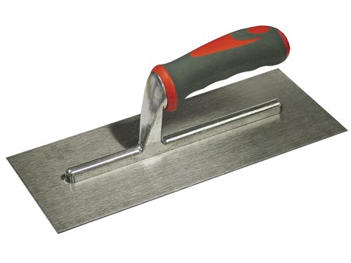 FAI Plasterer's Finishing Trowel Stainless Steel Soft Grip Handle 11 x 4.3/4in