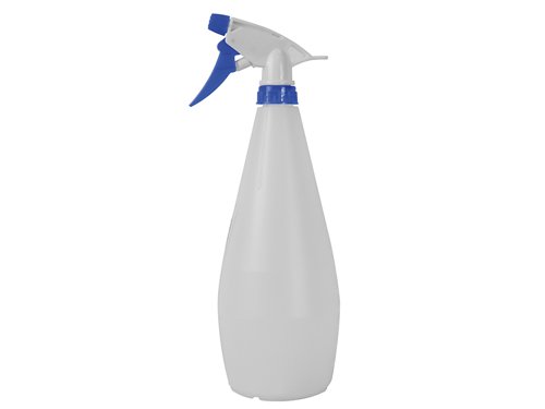 The Faithfull Hand Held Trigger Spray Bottle is perfect for use around the home and garden, and can be used to spray most water-based products such as cleaning fluids, water and food for plants, weedkillers, pest control (green fly & black fly) etc. The nozzle may be adjusted to provide a fine jet or a wide fan. Ideal for spray misting plants. The durable 1 litre bottle is graduated in 100ml increments to permit accurate measurement for easy mixing.