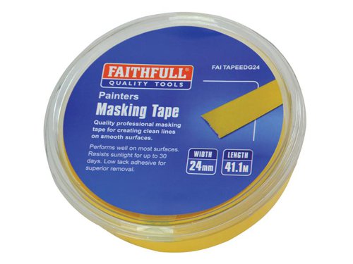 FAITAPEEDG24 Faithfull Edge Masking Tape 24mm x 41.1m