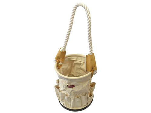 FAI Canvas Tool Bucket with Rope Handle