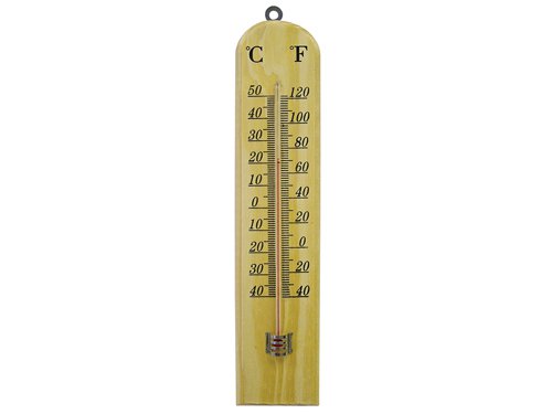 FAI Wall Thermometer - Wood 260mm