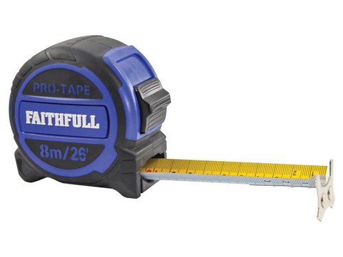 FAITM832MI Faithfull Pro Tape Measure 8m/26ft (Width 32mm)