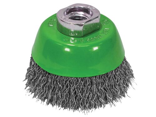 FAIWBC75S Faithfull Wire Cup Brush 75mm M14x2, 0.30mm Stainless Steel Wire