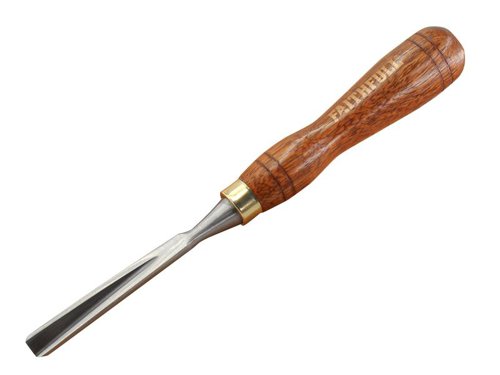 FAIWCARV8F Faithfull V-Straight Parting Carving Chisel 9.5mm (3/8in)