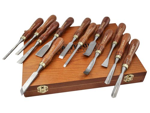 FAIWCSET12 Faithfull Woodcarving Set of 12 in Case