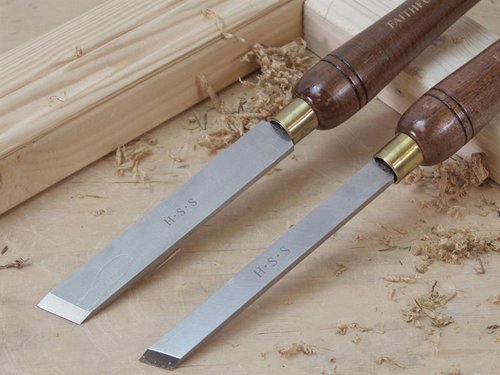 FAI HSS Turning Chisel Wooden Boxed Set, 8 Piece