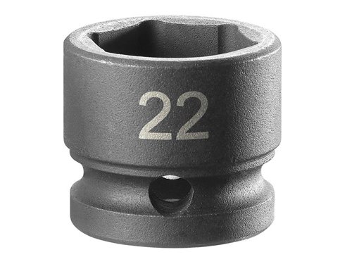 FCMNSS22A Facom 6-Point Stubby Impact Socket 1/2in Drive 22mm
