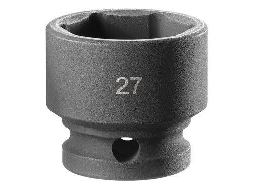 FCMNSS27A Facom 6-Point Stubby Impact Socket 1/2in Drive 27mm