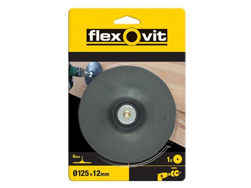 FLV56833 Flexovit Backing Pad For Drill Mount 125mm